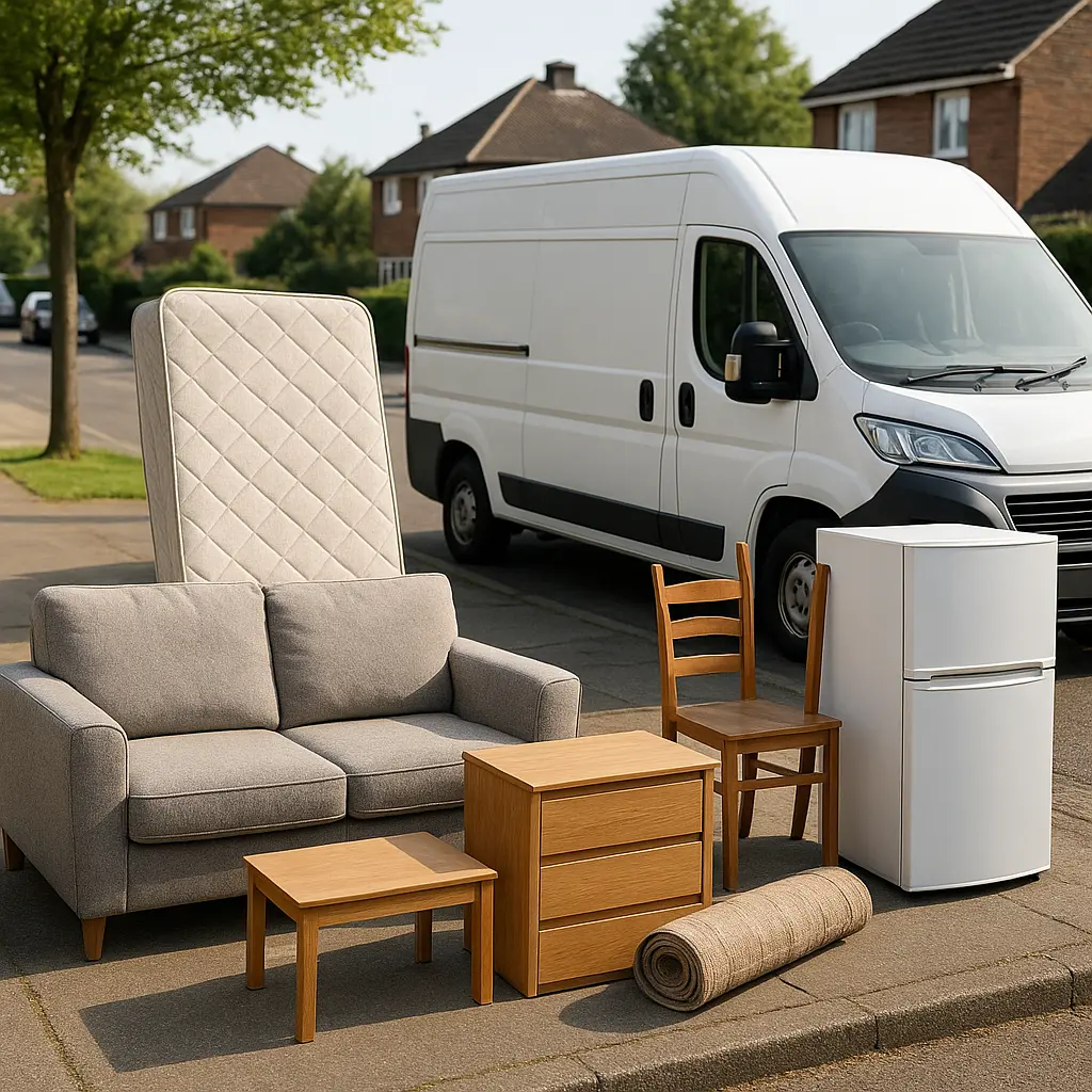 Objemný odpad připravený k odvozu